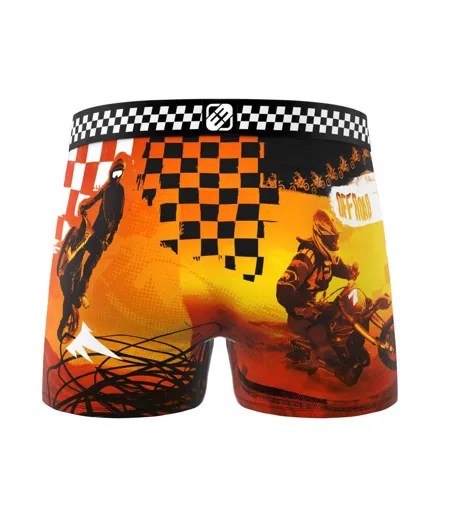 Boxer noir/jaune homme freegun cross