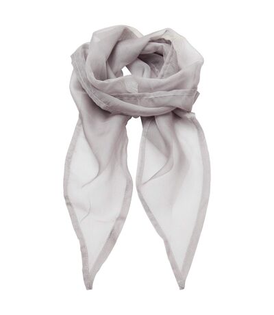 Premier Unisex Adult Colours Chiffon Scarf (Silver) (One Size) - UTPC7032