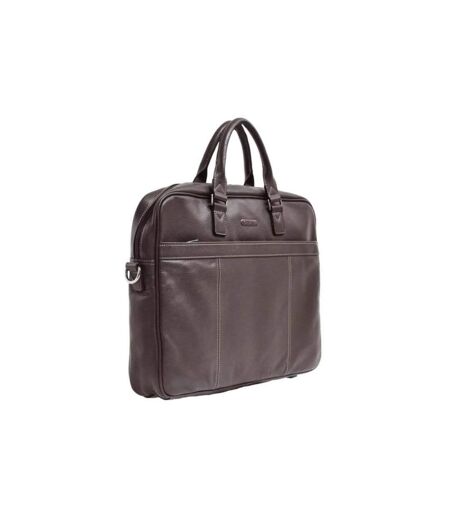 Katana - Cartable porte-ordinateur en cuir 15 - chocolat - 6312