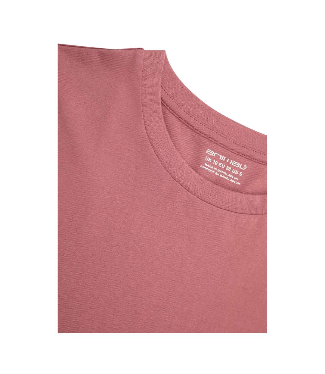 Womens/ladies Plain Jersey T-shirt Dress Pink Animal-3