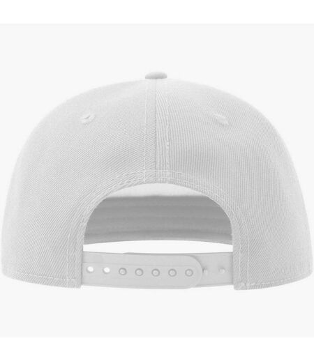 Atlantis Unisex Adult 5 Panel Snapback Baseball Cap (White)