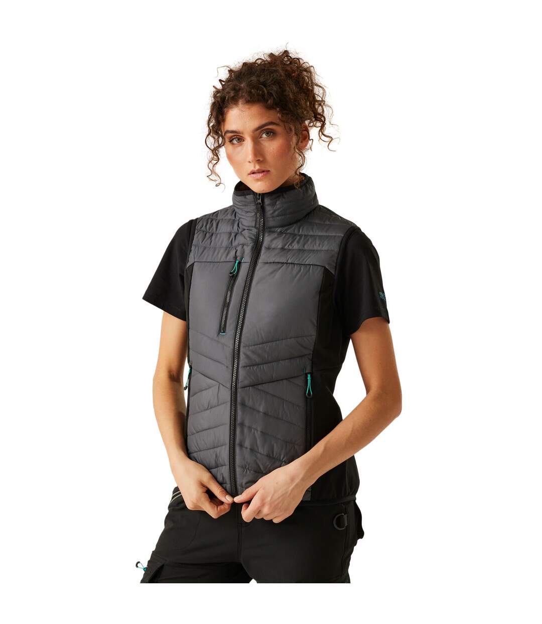 Veste sans manches ada hybrid femme gris phoque / noir Regatta Professional