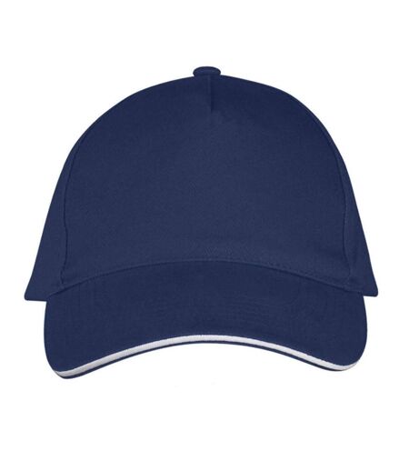 SOLS Unisex Long Beach Cap (French Navy/White) - UTPC2700
