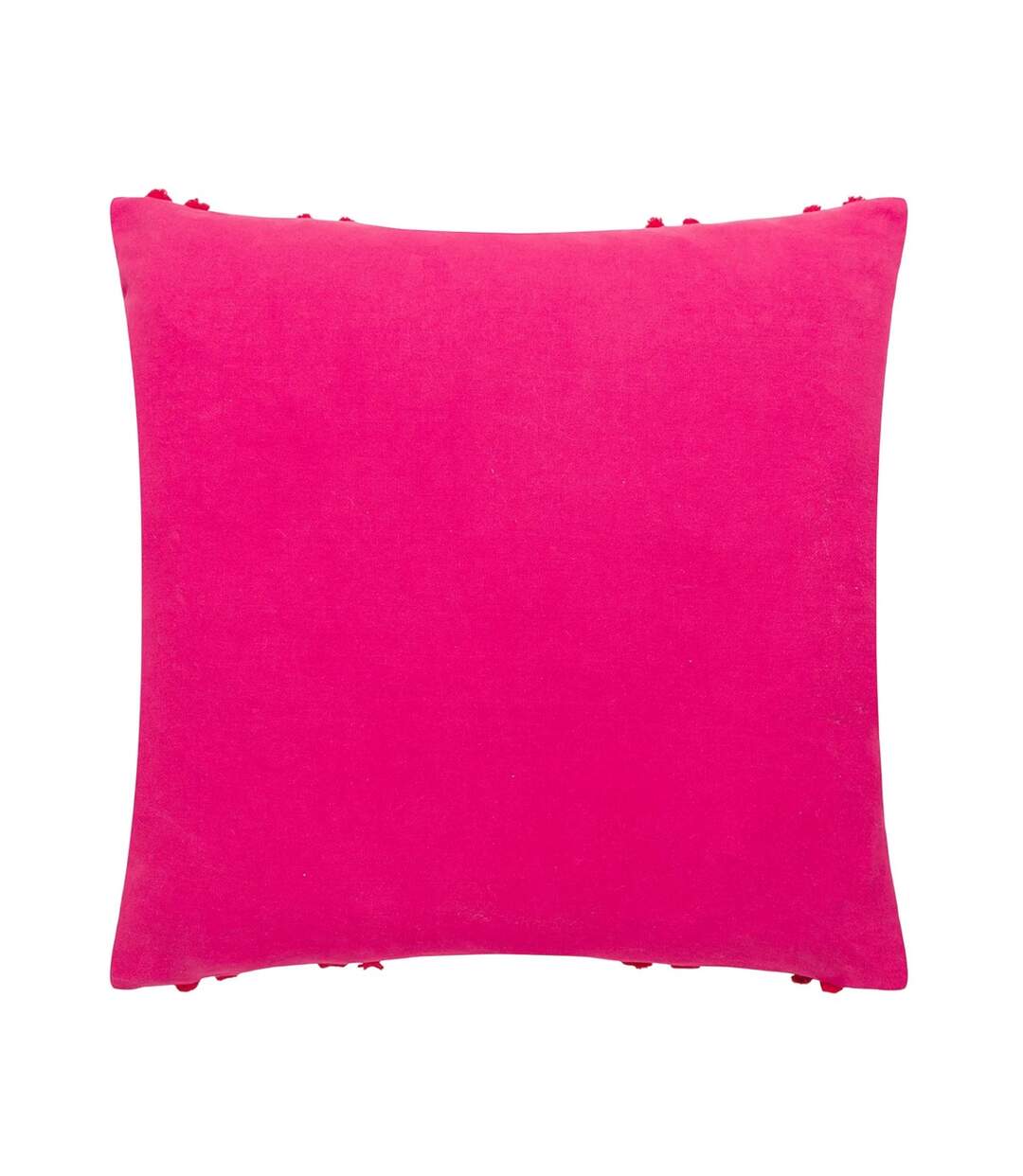 Archie tufted cushion cover 45cm x 45cm pink/red Heya Home-2