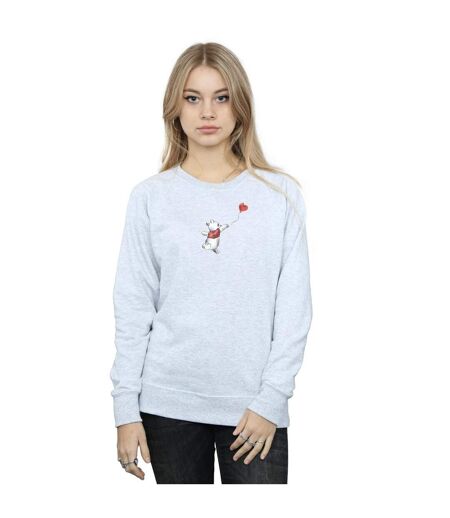 Disney Sweat-shirt Winnie The Pooh Balloon Womens/Ladies (Gris sportif) - UTBI42895
