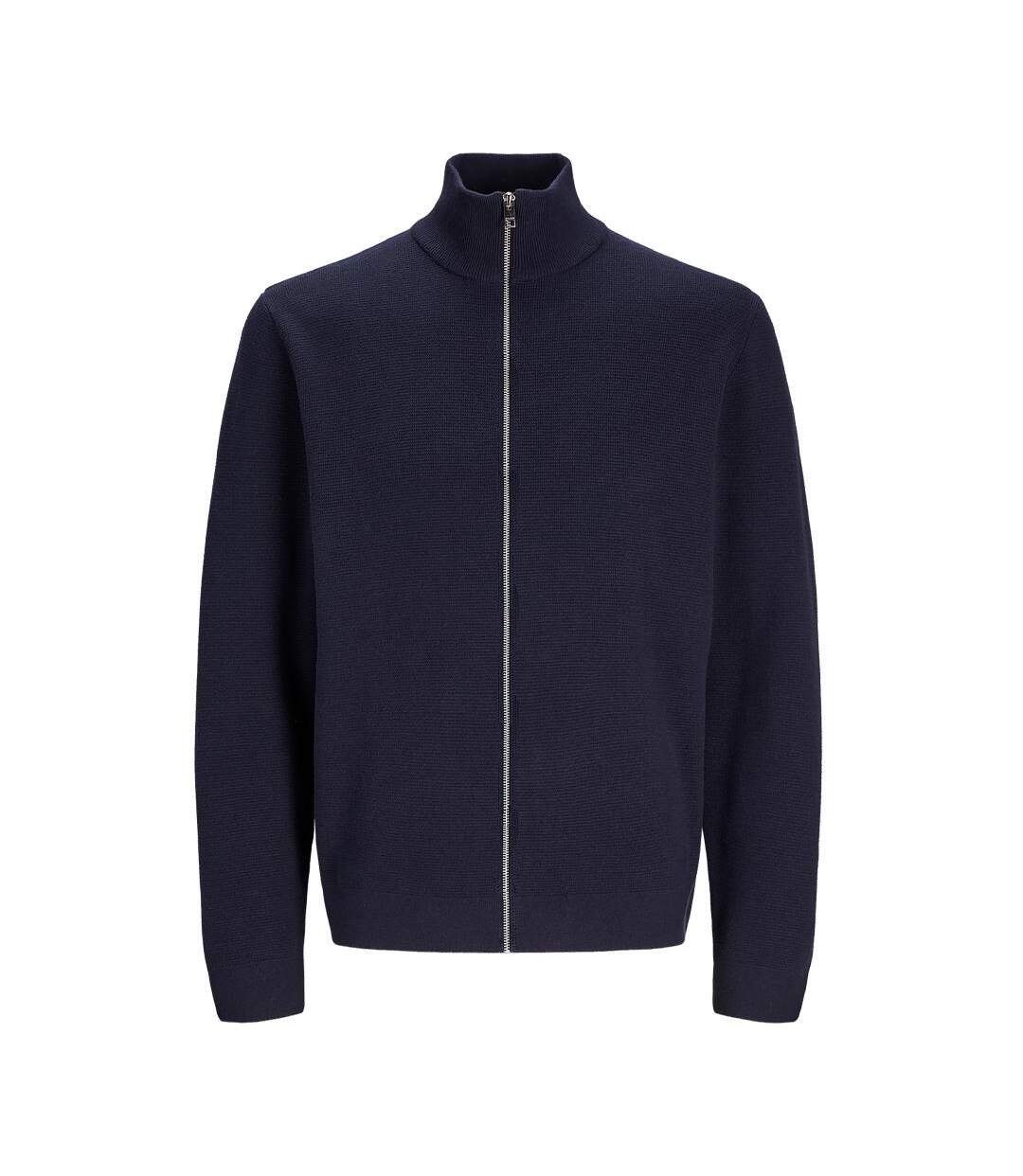Pull zippé marine homme jack & jones milano-2