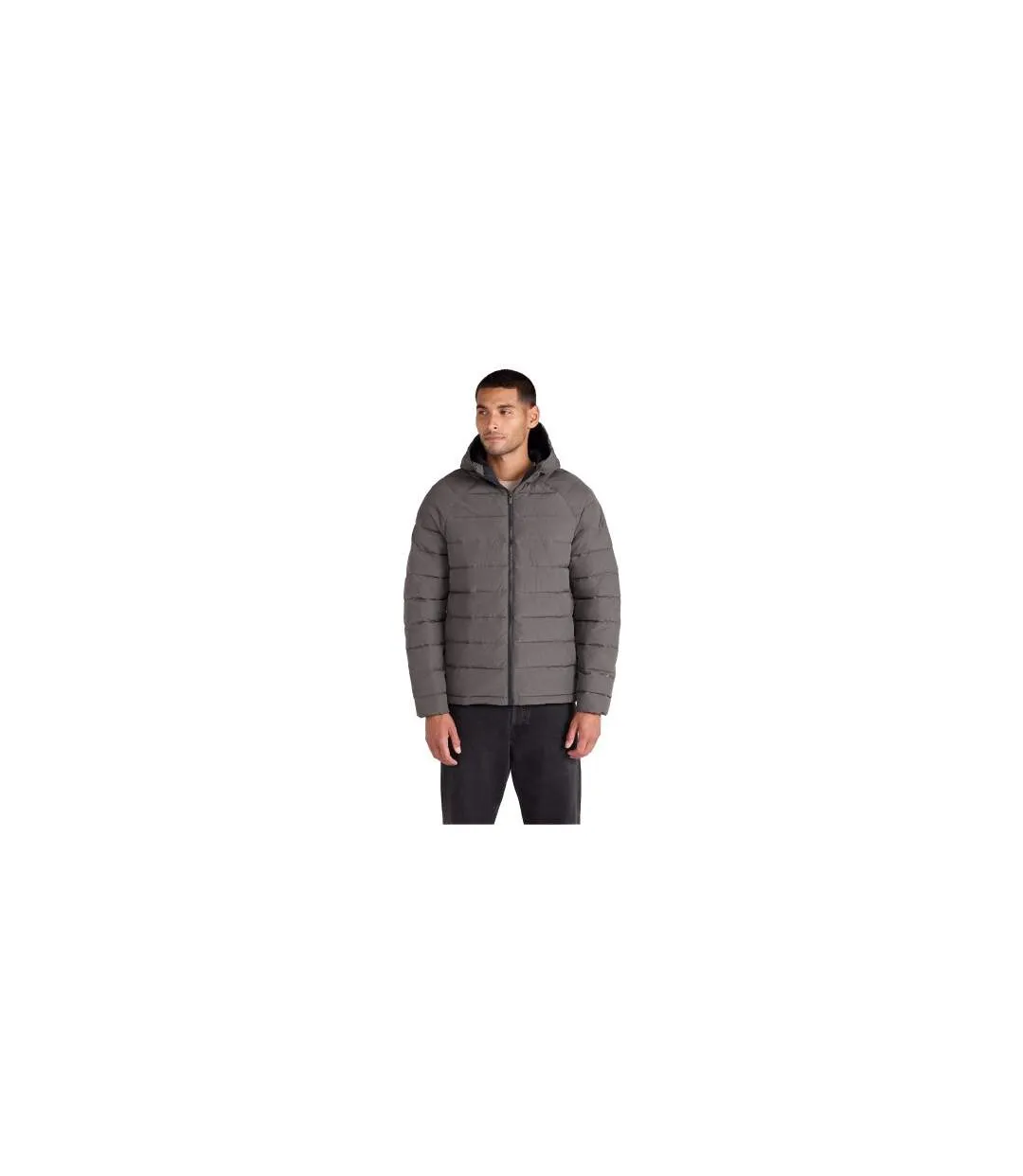 Mens Light Cloud Cosi Hooded Marl Padded Jacket Khaki Green Animal-1