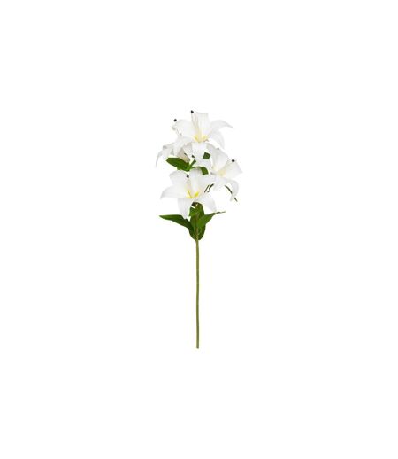 Tige Artificielle 4 Lys Jago 80cm Blanc
