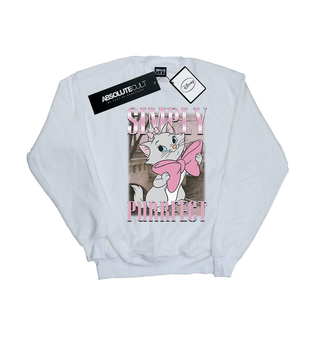 Disney - Sweat ARISTOCATS MARIE SIMPLY PURRFECT HOMAGE - Femme (Blanc) - UTBI13352-1