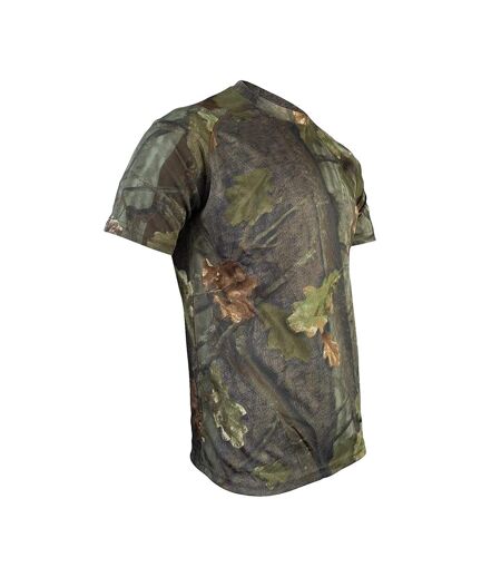 T-shirt Motif/style Feuille De Chêne Homme Vert Marron Jack Pyke