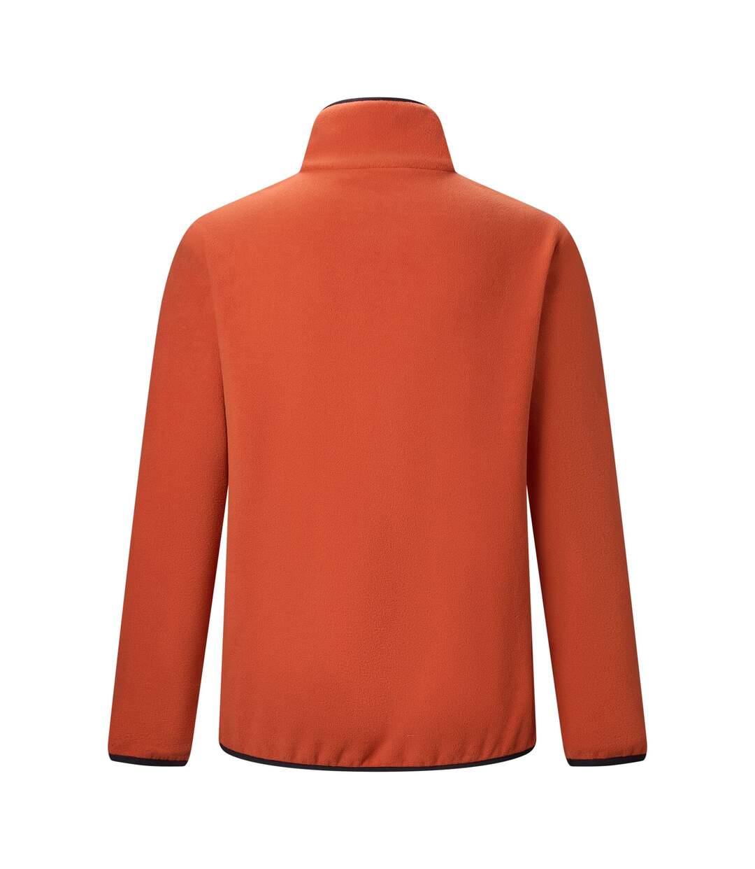 Haut Polaire À Col Montant Zippé Motif/style Panneau Contrasté Frankie Homme Orange Foncé Noir Regatta-3