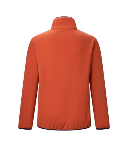 Haut Polaire À Col Montant Zippé Motif/style Panneau Contrasté Frankie Homme Orange Foncé Noir Regatta