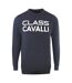Unisex Adult Logo Sweatshirt Navy Blue Cavalli Class-1
