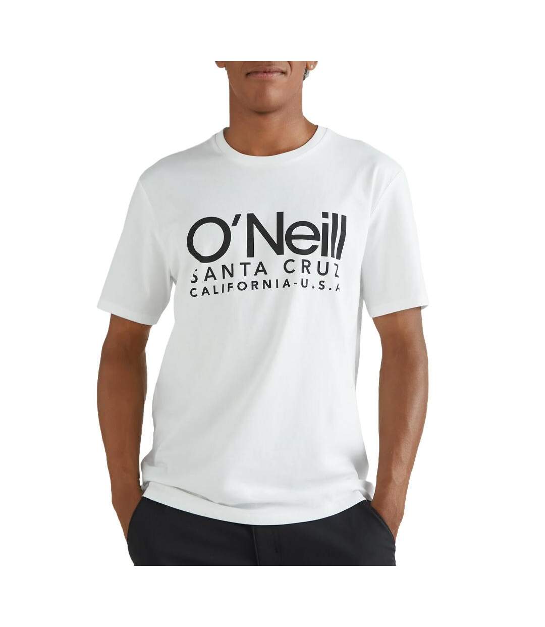 T-Shirt blanc/noir homme o'neill cali-1