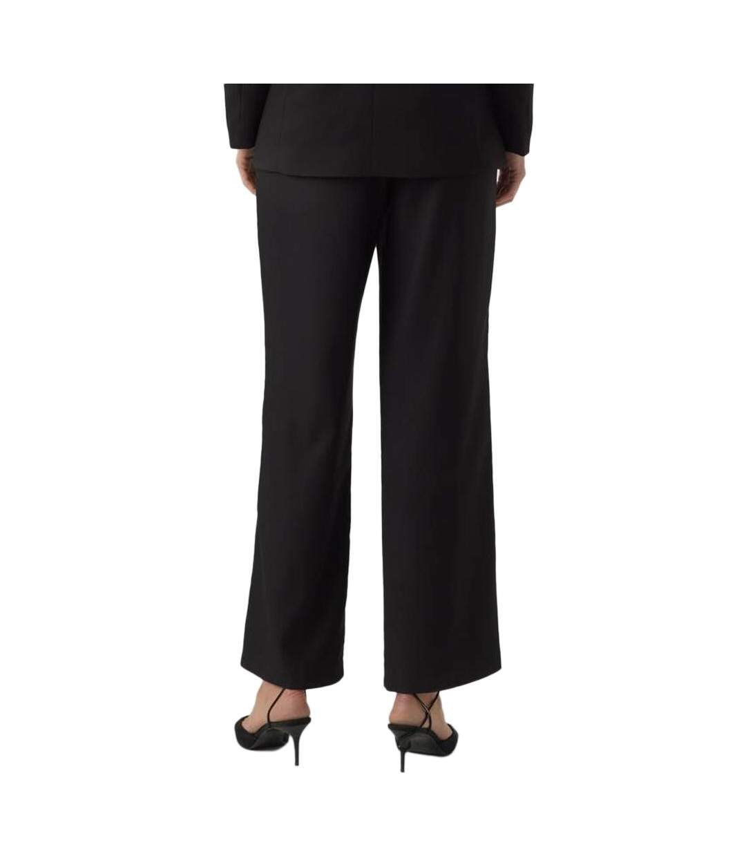 Pantalon fluide noir femme vero moda celina - 42-2