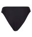 Womens/ladies Mid Rise Bikini Bottoms Black Brave Soul-3
