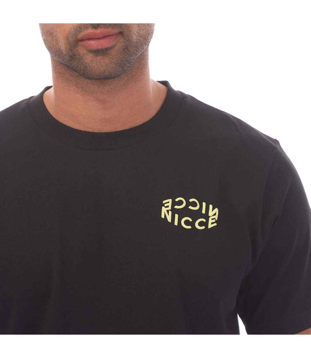 T-shirt Style Logo Tanetta Homme Noir Nicce-4