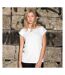 Build Your Brand Womens/Ladies Extended Shoulder T-Shirt (White) - UTRW5675