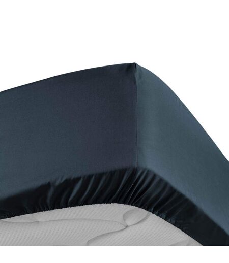 Drap Housse Percaline 160x200cm Bleu Nuit