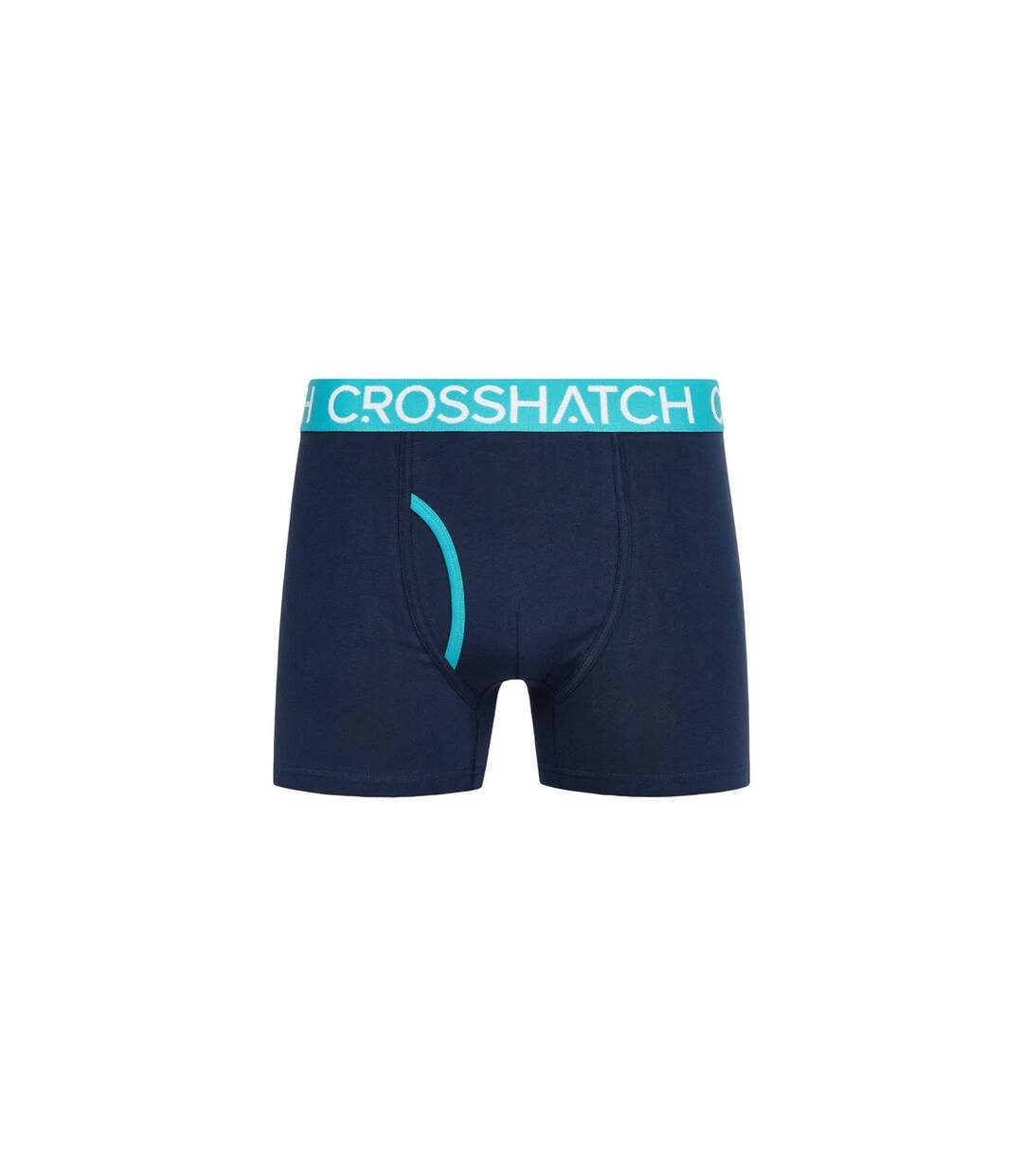 Pack Of 3  Mens Lynol Boxer Shorts  Teal Crosshatch-3