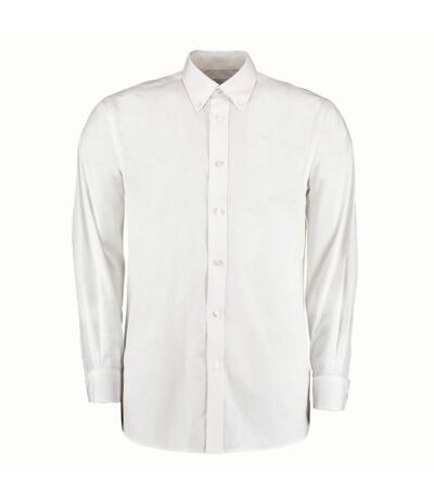 Kustom Kit Mens Workforce Classic Long-Sleeved Shirt (White) - UTPC6294