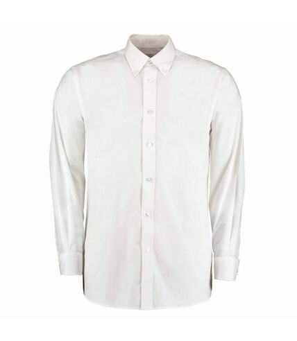 Kustom Kit Mens Workforce Classic Long-Sleeved Shirt (White) - UTPC6294