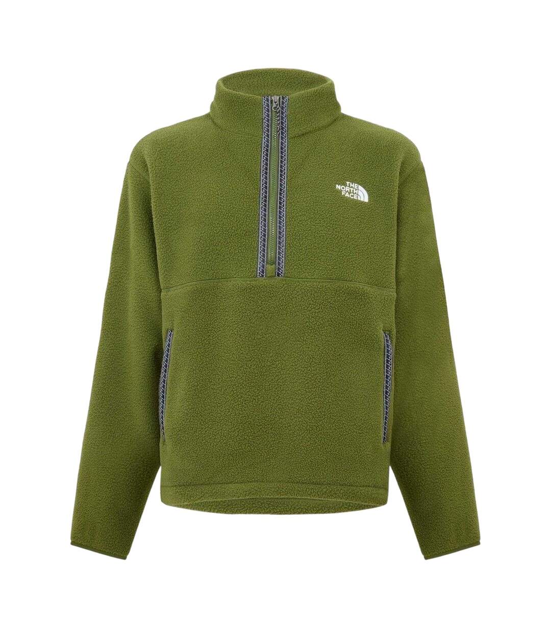 Mens Funnel Neck Sweatshirt Woodland Green The North Face-1