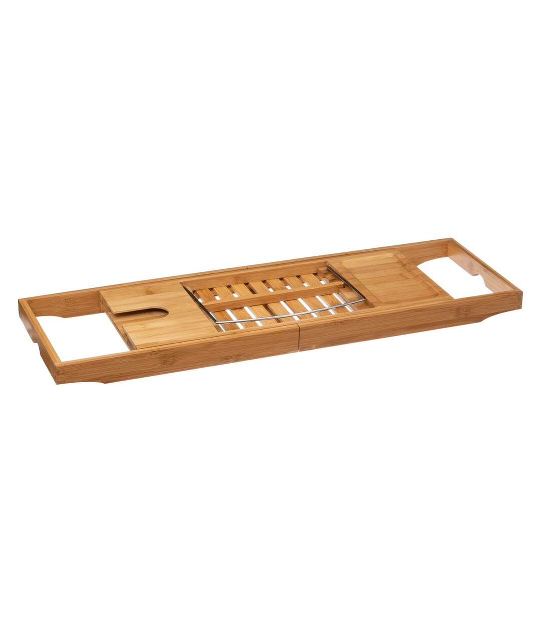 Pont de baignoire design Bamboo - L. 70/105 cm - Marron-1