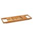 Pont de baignoire design Bamboo - L. 70/105 cm - Marron-1