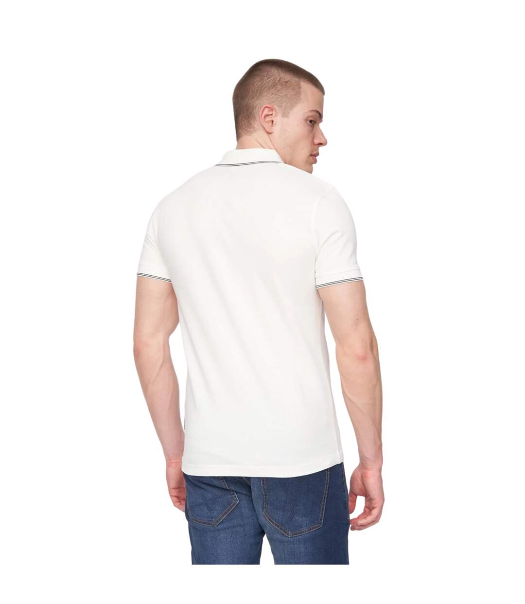 Mens Moorehen Polo Shirt White Henleys-3