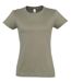 T-shirt manches courtes - Femme - 11502 - vert kaki clair