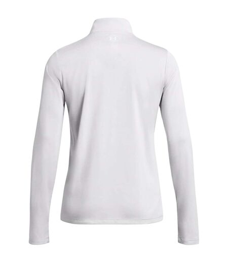 Womens/ladies Tech Textured Half Zip Top Halo Grey Under Armour