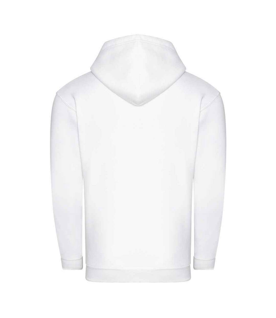 Unisex Adult Organic Full Zip Hoodie Arctic White Awdis-2