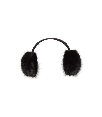 Mountain Warehouse Faux Fur Earmuffs (Black) (One Size)