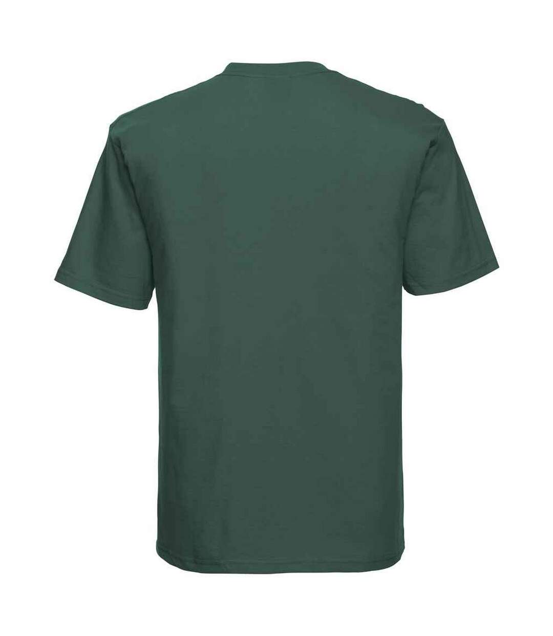 Mens ringspun cotton classic t-shirt bottle green Russell-2