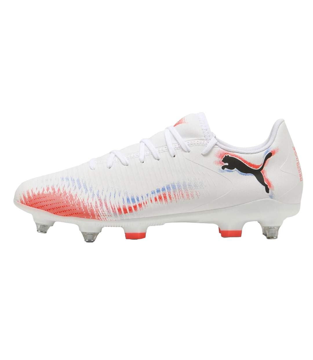 Mens Future 8 Play Graphic Print Soft Ground Football Boots  White Puma-2