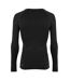 Mens Liga Long-sleeved T-shirt Black Puma-2