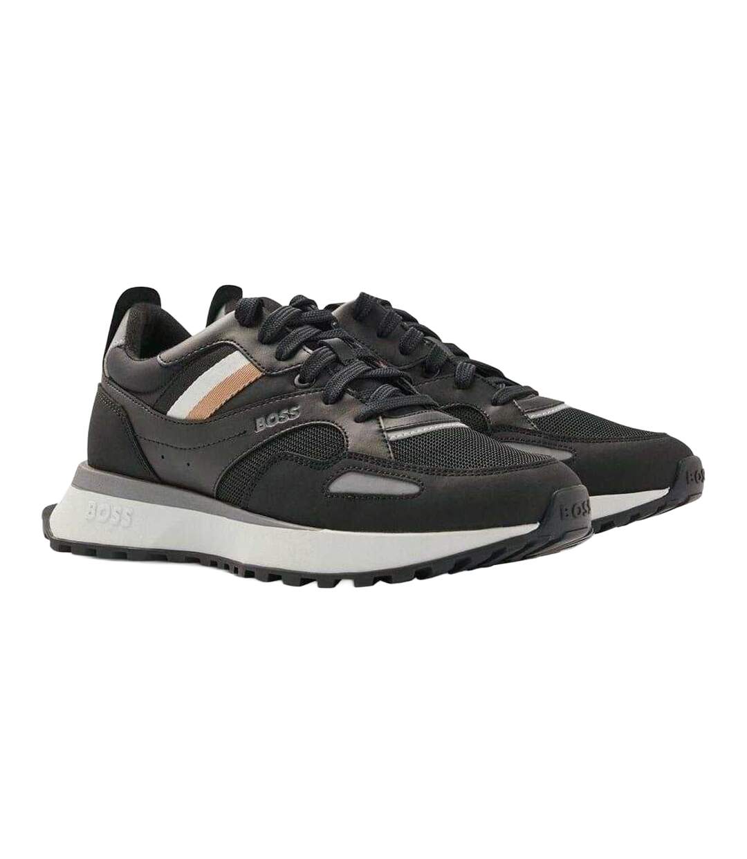 Baskets Jonah Homme Noir Boss-1