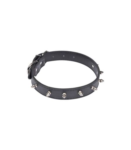 Collier Fantaisie pour Chien Pics 55cm Noir