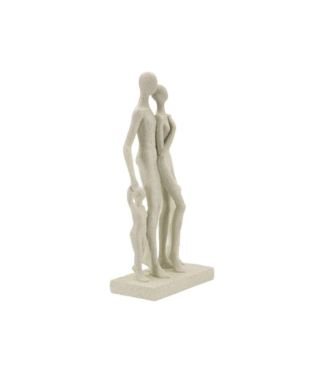 Statuette Déco Famille Stons 30cm Crème-2