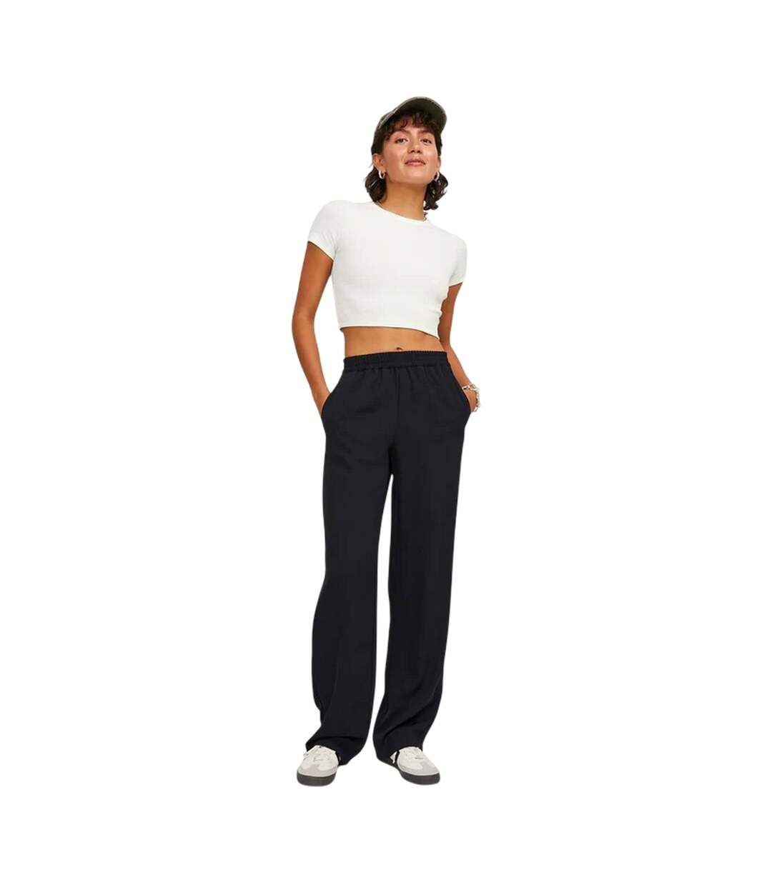 Pantalon Décontracté Poppy Femme Noir JJXX-1