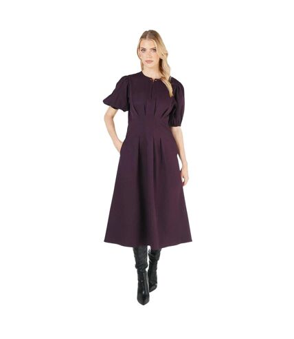 Robe mi-longue femme rose baie Principles