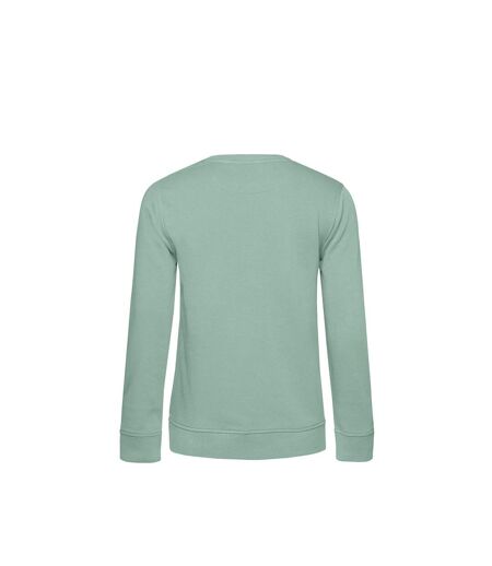 B&C Womens/Ladies Organic Sweatshirt (Sage Green)