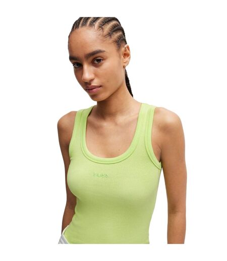 Womens/ladies c_ematite slim tank top green Boss
