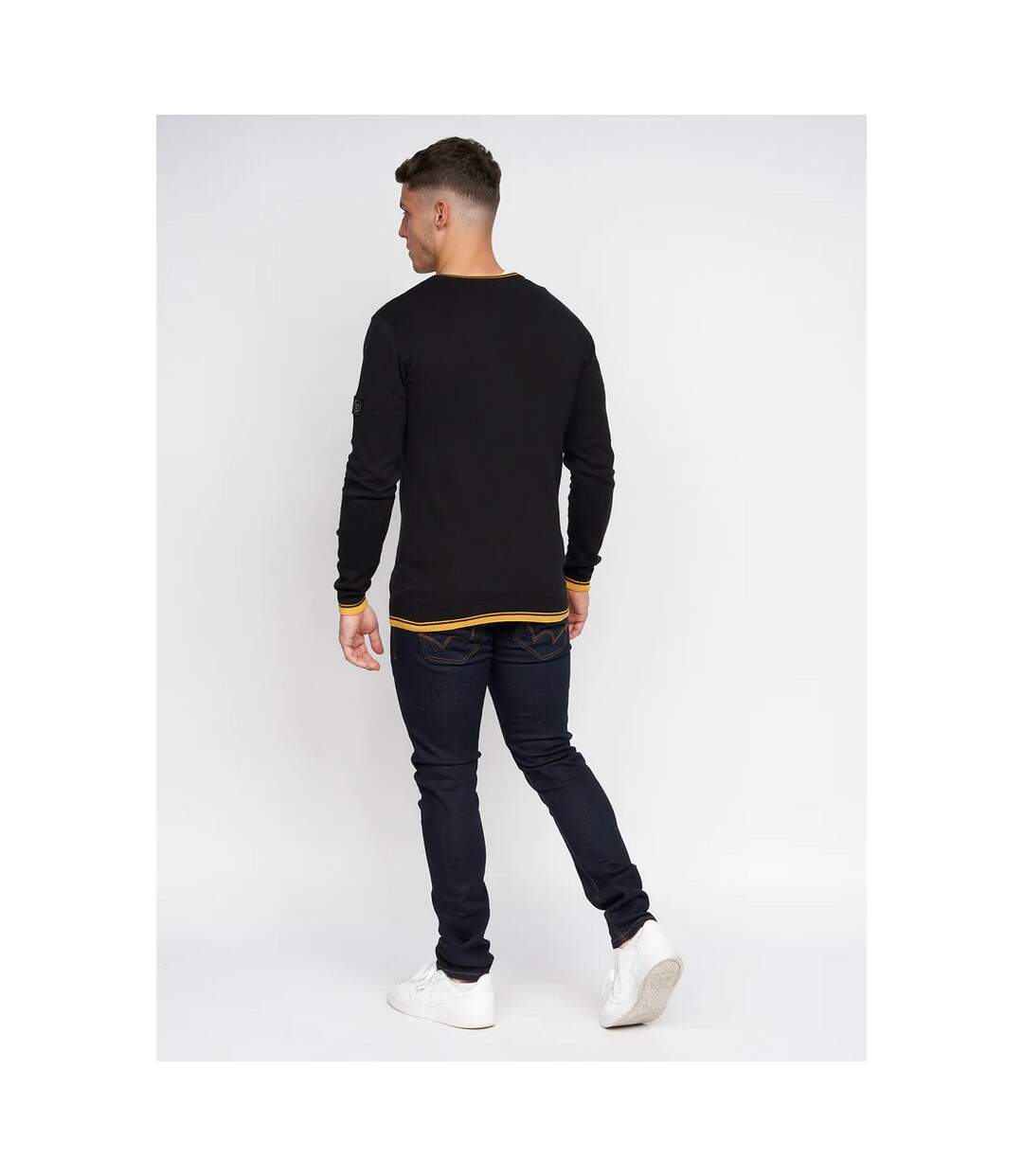 Duck and Cover Mens Papline Knitted Sweater (Black)