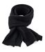 Echarpe Gaufrée Classique Unisexe Pour Adultes Taille Unique Noir Beechfield-1