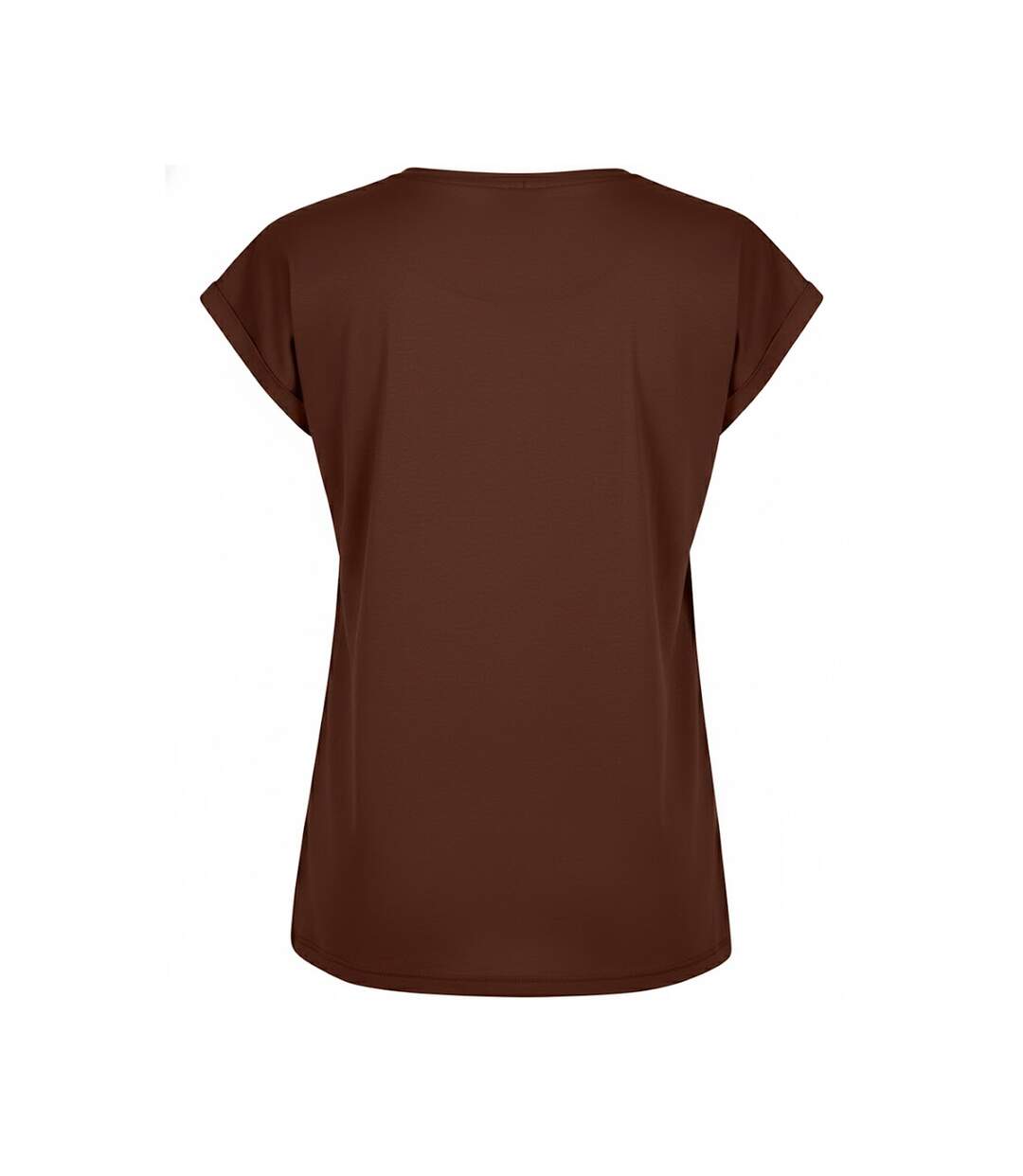 T-shirt Femme Marron Foncé Build Your Brand-2