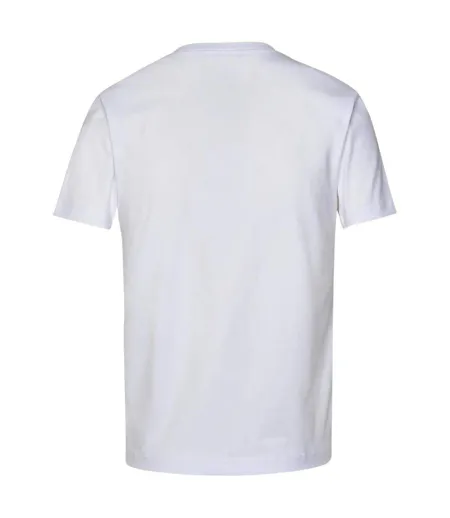 Womens/ladies Casa Way Printed Fitted T-shirt White Casablanca