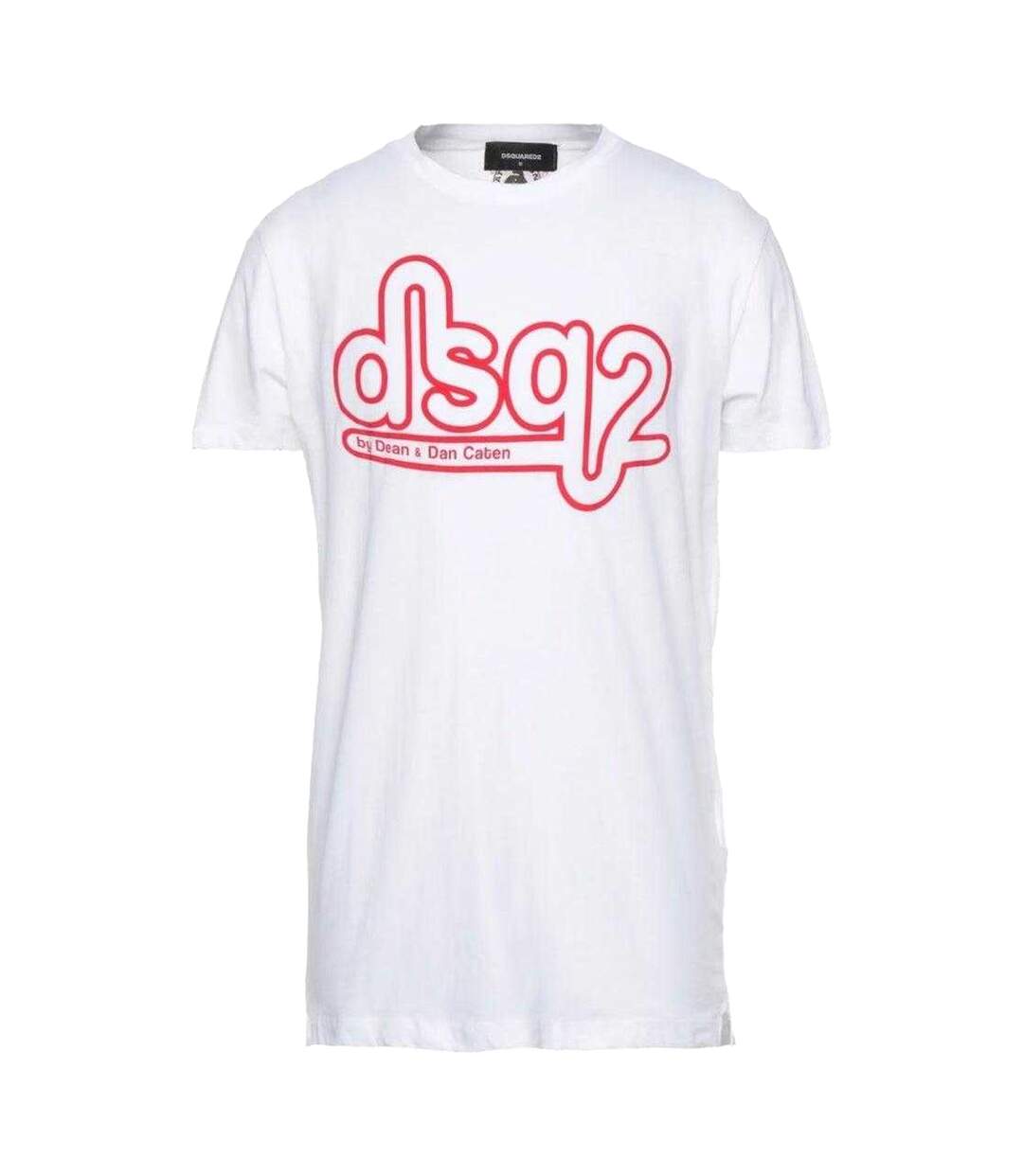 Unisex Adult Bubble Logo Skinny T-shirt White DSquared2-1