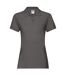 Polo premium femme graphite clair Fruit of the Loom-1